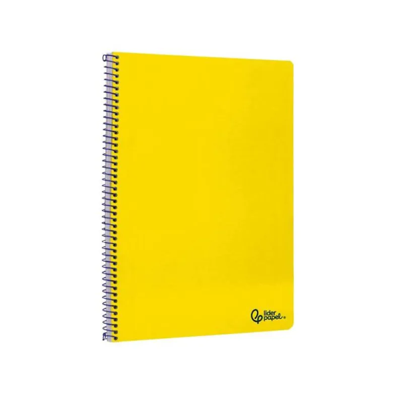 CUADERNO ESPIRAL LIDERPAPEL DIN A4 SMART TAPA BLANDA 80H 75GR PAUTA 3,5MM CON MARGEN COLOR AMARILLO