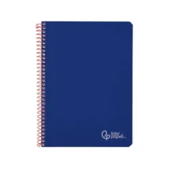 CUADERNO ESPIRAL LIDERPAPEL DIN A4 WITTY TAPA DURA 80H 90GR CUADRO 4MM CON MARGEN COLOR AZUL OSCURO