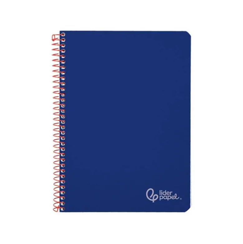 CUADERNO ESPIRAL LIDERPAPEL DIN A4 WITTY TAPA DURA 80H 90GR CUADRO 4MM CON MARGEN COLOR AZUL OSCURO