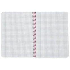 CUADERNO ESPIRAL LIDERPAPEL DIN A5 WITTY TAPA DURA 80H 90GR CUADRO 4MM CON MARGEN COLOR ROSA