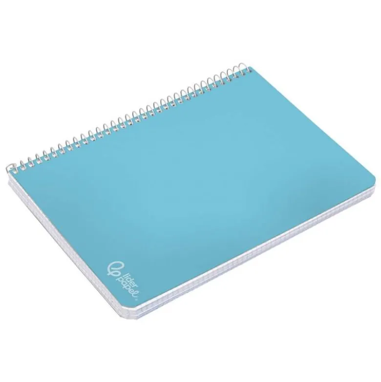 CUADERNO ESPIRAL LIDERPAPEL DIN A4 WITTY TAPA DURA 80H 90GR LISO SIN MARGEN COLORES SURTIDOS