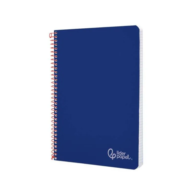 CUADERNO ESPIRAL LIDERPAPEL DIN A4 WITTY TAPA DURA 80H 90GR PAUTA 3,5MM CON MARGEN COLOR AZUL OSCURO