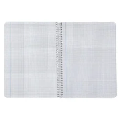 CUADERNO ESPIRAL LIDERPAPEL DIN A5 SMART TAPA BLANDA 80H 75GR CUADRO 3MM CON MARGEN COLORES SURTIDOS