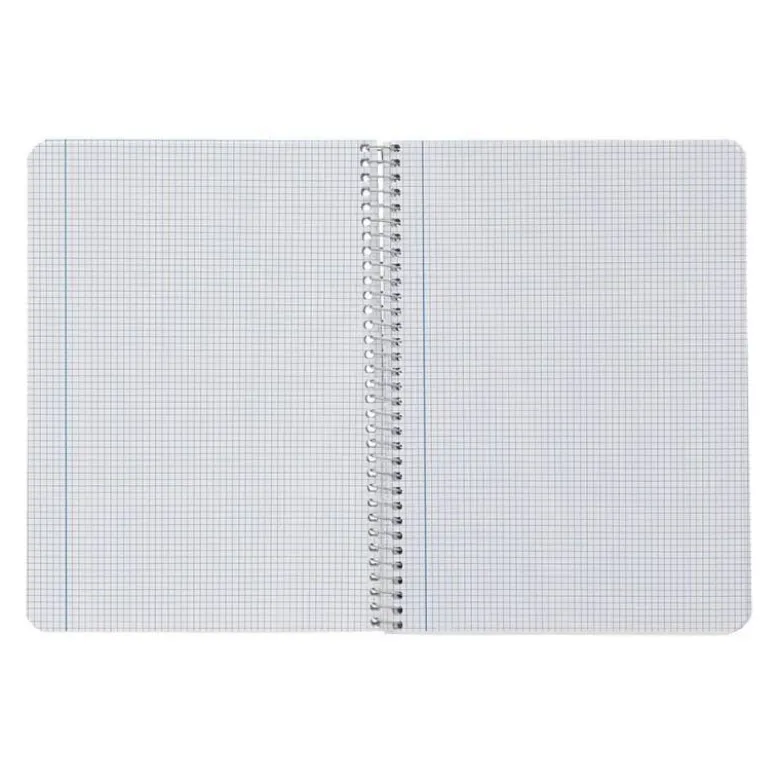 CUADERNO ESPIRAL LIDERPAPEL DIN A5 SMART TAPA BLANDA 80H 75GR CUADRO 3MM CON MARGEN COLORES SURTIDOS