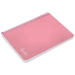 CUADERNO ESPIRAL LIDERPAPEL DIN A4 WITTY TAPA DURA 80H 90GR CUADRO 4MM CON MARGEN COLOR ROSA