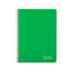 CUADERNO ESPIRAL LIDERPAPEL DIN A4 WITTY TAPA DURA 80H 90GR PAUTA 2,5MM CON MARGEN COLOR VERDE
