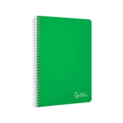 CUADERNO ESPIRAL LIDERPAPEL DIN A4 WITTY TAPA DURA 80H 90GR PAUTA 2,5MM CON MARGEN COLOR VERDE
