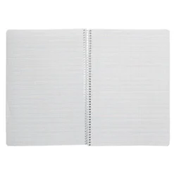 CUADERNO ESPIRAL LIDERPAPEL DI N A4 PAUTAGUIA TAPA DURA 80H 90 GR CUADRO PAUTADO 3MM COLOR ROJO