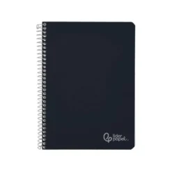 CUADERNO ESPIRAL LIDERPAPEL DIN A4 WITTY TAPA DURA 80H 90GR CUADRO 4MM CON MARGEN COLOR NEGRO