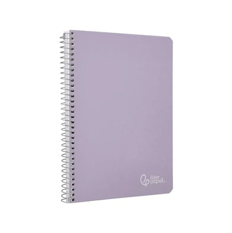 CUADERNO ESPIRAL LIDERPAPEL DIN A4 WITTY TAPA DURA 80H 90GR CUADRO 4MM CON MARGEN COLOR VIOLETA