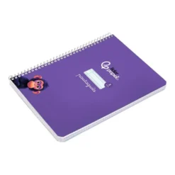 CUADERNO ESPIRAL LIDERPAPEL DI N A5 PAUTAGUIA TAPA DURA 80H 90 GR CUADRO PAUTADO 3MM COLOR LILA
