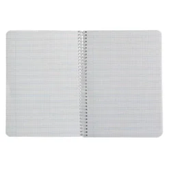 CUADERNO ESPIRAL LIDERPAPEL DI N A5 PAUTAGUIA TAPA DURA 80H 90 GR CUADRO PAUTADO 3MM COLOR ROJO