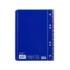 Cuaderno espiral Liderpapel Din A5 micro serie azul tapa blanda 80h 75 gr liso 6taladros azul