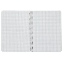 CUADERNO ESPIRAL LIDERPAPEL DIN A5 WITTY TAPA DURA 80H 90GR CUADRO 4MM CON MARGEN COLOR VERDE