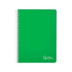 CUADERNO ESPIRAL LIDERPAPEL DIN A5 WITTY TAPA DURA 80H 90GR CUADRO 4MM CON MARGEN COLOR VERDE