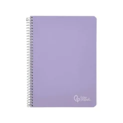 CUADERNO ESPIRAL LIDERPAPEL DIN A5 WITTY TAPA DURA 80H 90GR CUADRO 4MM CON MARGEN COLOR VIOLETA