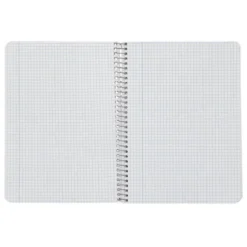 CUADERNO ESPIRAL LIDERPAPEL DIN A5 WITTY TAPA DURA 80H 90GR CUADRO 4MM CON MARGEN COLOR VIOLETA