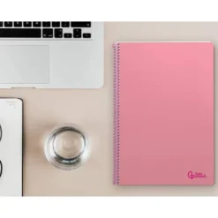 CUADERNO ESPIRAL LIDERPAPEL DIN A4 SMART TAPA BLANDA 80H 75GR CUADRO 4MM CON MARGEN COLOR ROSA