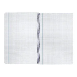 CUADERNO ESPIRAL LIDERPAPEL DIN A4 SMART TAPA BLANDA 80H 75GR CUADRO 4MM CON MARGEN COLOR ROSA