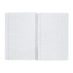 CUADERNO ESPIRAL LIDERPAPEL DIN A4 SMART TAPA BLANDA 80H 75GR CUADRO 4MM CON MARGEN COLOR VIOLETA