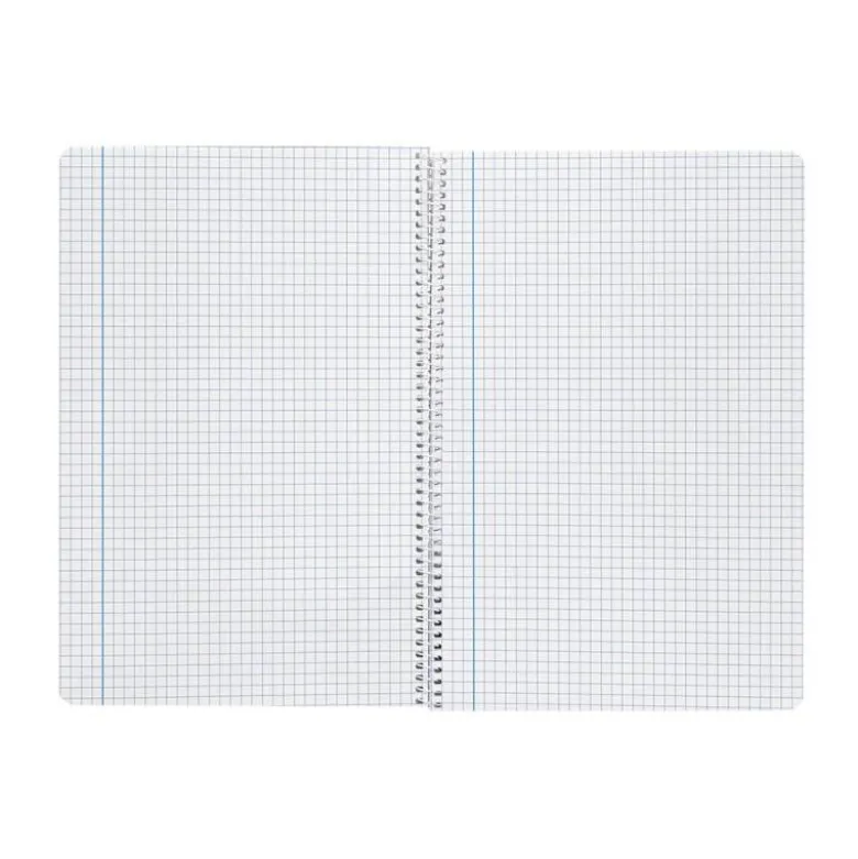 CUADERNO ESPIRAL LIDERPAPEL DIN A4 SMART TAPA BLANDA 80H 75GR CUADRO 4MM CON MARGEN COLOR VIOLETA