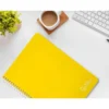 CUADERNO ESPIRAL LIDERPAPEL DIN A4 WITTY TAPA DURA 80H 90GR PAUTA 2,5MM CON MARGEN COLOR AMARILLO