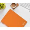 CUADERNO ESPIRAL LIDERPAPEL DIN A4 WITTY TAPA DURA 80H 90GR PAUTA 3,5MM CON MARGEN COLOR NARANJA