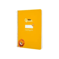 CUADERNO ESPIRAL LIDERPAPEL DI N A5 PAUTAGUIA TAPA BLANDA 40H 75 GR CUADRO PAUTADO 2,5MM COLOR AMARILLO
