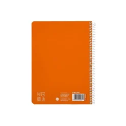 CUADERNO ESPIRAL LIDERPAPEL DI N A5 PAUTAGUIA TAPA BLANDA 40H 75 GR CUADRO PAUTADO 3MM COLOR NARANJA