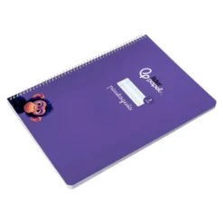 CUADERNO ESPIRAL LIDERPAPEL DI N A4 PAUTAGUIA TAPA BLANDA 80H 75 GR CUADRO PAUTADO 3MM COLOR LILA