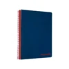CUADERNO ESPIRAL LIDERPAPEL A5 MICRO WONDER TAPA PLASTICO 120H 90G CUADRO 5MM 5 BANDAS 6 TALADROS COLOR AZUL MARINO