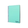 CUADERNO ESPIRAL LIDERPAPEL A7 MICRO WONDER TAPA PLASTICO 100H 90 GR CUADRO 5MM 4 BANDAS VERDE