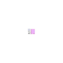 CUADERNO ESPIRAL LIDERPAPEL A7 MICRO WONDER TAPA PLASTICO 100H 90 GR CUADRO 5MM 4 BANDAS COLOR VIOLETA