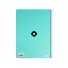 CUADERNO ESPIRAL LIDERPAPEL A4 ANTARTIK TAPA DURA 80H 100GR CUADRO 4MM CON MARGEN COLOR MENTA