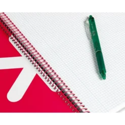 CUADERNO ESPIRAL LIDERPAPEL A4 ANTARTIK TAPA DURA 80H 100GR CUADRO 4MM CON MARGEN COLOR NEGRO