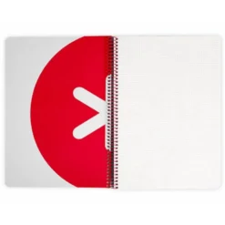 CUADERNO ESPIRAL LIDERPAPEL A4 ANTARTIK TAPA DURA 80H 100GR CUADRO 4MM CON MARGEN COLOR NEGRO