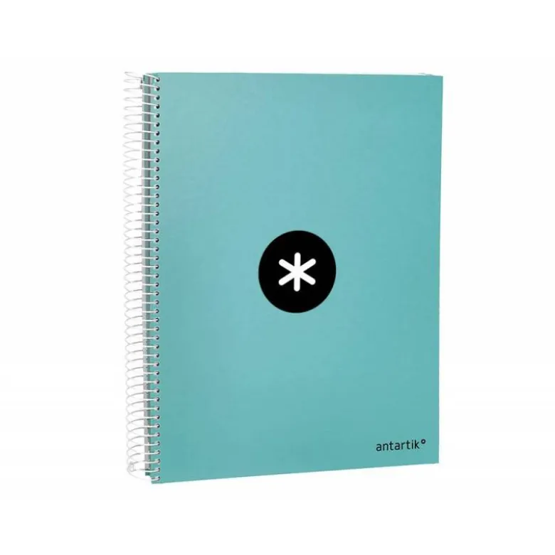 CUADERNO ESPIRAL LIDERPAPEL DIN A4 MICRO ANTARTIK RAYADO HORIZONTAL 120 H 5 BANDA 4 TALADROS COLOR MENTA
