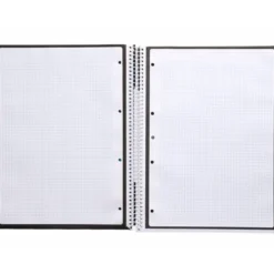 CUADERNO ESPIRAL LIDERPAPEL DIN A4 MICRO ANTARTIK CUADRICULADO 5 MM COLOR NEGRO 80H