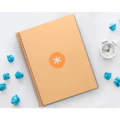 CUADERNO ESPIRAL LIDERPAPEL DIN A4 MICRO ANTARTIK RAYADO HORIZONTAL COLOR AMARILLO 80H