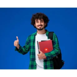 CUADERNO ESPIRAL LIDERPAPEL DIN A4 MICRO ANTARTIK RAYADO HORIZONTAL COLOR ROJO 80H