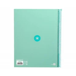 CUADERNO ESPIRAL LIDERPAPEL DIN A4 MICRO ANTARTIK RAYADO HORIZONTAL COLOR VERDE 80H