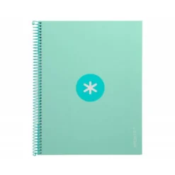 CUADERNO ESPIRAL LIDERPAPEL DIN A4 MICRO ANTARTIK RAYADO HORIZONTAL COLOR VERDE 80H