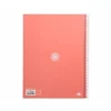 CUADERNO ESPIRAL LIDERPAPEL DIN A4 MICRO ANTARTIK RAYADO HORIZONTAL COLOR ROSA 80H
