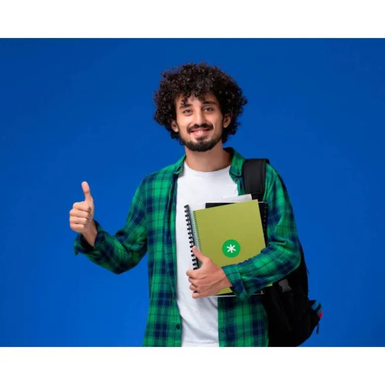 CUADERNO ESPIRAL LIDERPAPEL DIN A4 MICRO ANTARTIK RAYADO HORIZONTAL COLOR VERDE80H