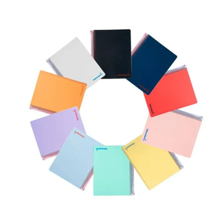 CUADERNO ESPIRAL LIDERPAPEL DIN A4 WONDER CUADRICULA 5MM COLORES SURTIDOS " NO SE PUEDEN ELEGIR"80 HOJAS