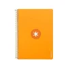 CUADERNO ESPIRAL LIDERPAPEL DIN A4 MICRO ANTARTIK CUADRICULA 5 MM COLOR NARANJA 80H