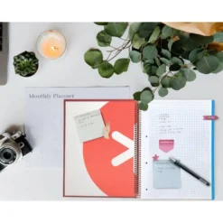 CUADERNO ESPIRAL LIDERPAPEL DIN A4 MICRO ANTARTIK CUADRICULA 5MM 5 BANDA 4 TALADROS COLOR FRAMBUESA 120H