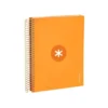 CUADERNO ESPIRAL LIDERPAPEL A5 MICRO ANTARTIK TAPA FORRADA120H 100 GR CUADRO 5MM 5 BANDA6 TALADROS COLOR MOSTAZA