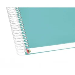 CUADERNO ESPIRAL LIDERPAPEL A5 MICRO ANTARTIK TAPA FORRADA120H 100 GR HORIZONTAL 5 BANDA6 TALADROS COLOR MENTA