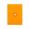 CUADERNO ESPIRAL LIDERPAPEL A4 ANTARTIK TAPA DURA 80H 100GR CUADRO 4MM CON MARGEN COLOR MOSTAZA